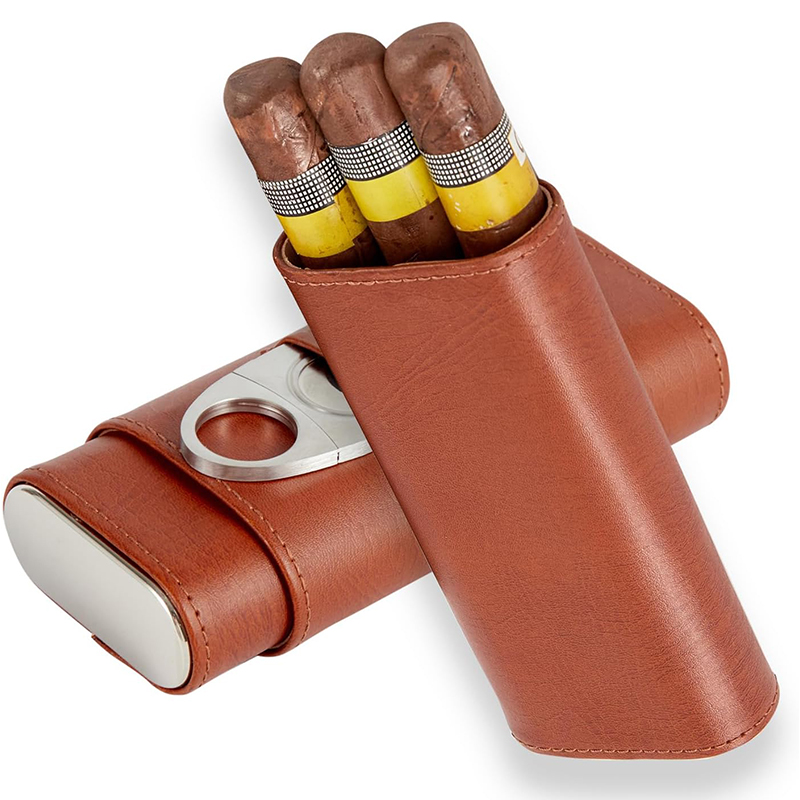 Home Fragrance Maple Walnut - Sigarenkoker Reizen Humidor Kit Lederen sigarenkoker