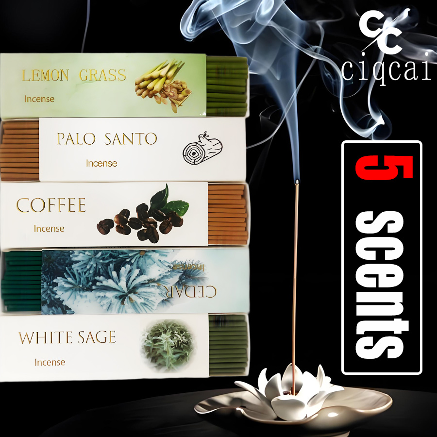 Home Fragrance Gift Box - 【5 smaken】Hoogwaardige, handgemaakte, dikke wierookstokjes, 12