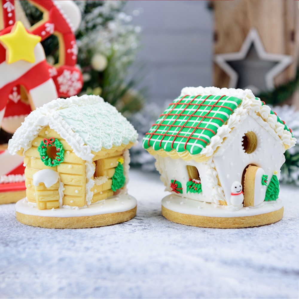 Home Fragrance Gingerbread - 6-delige mini kerst gingerbread huisjes koekjesvormpjes