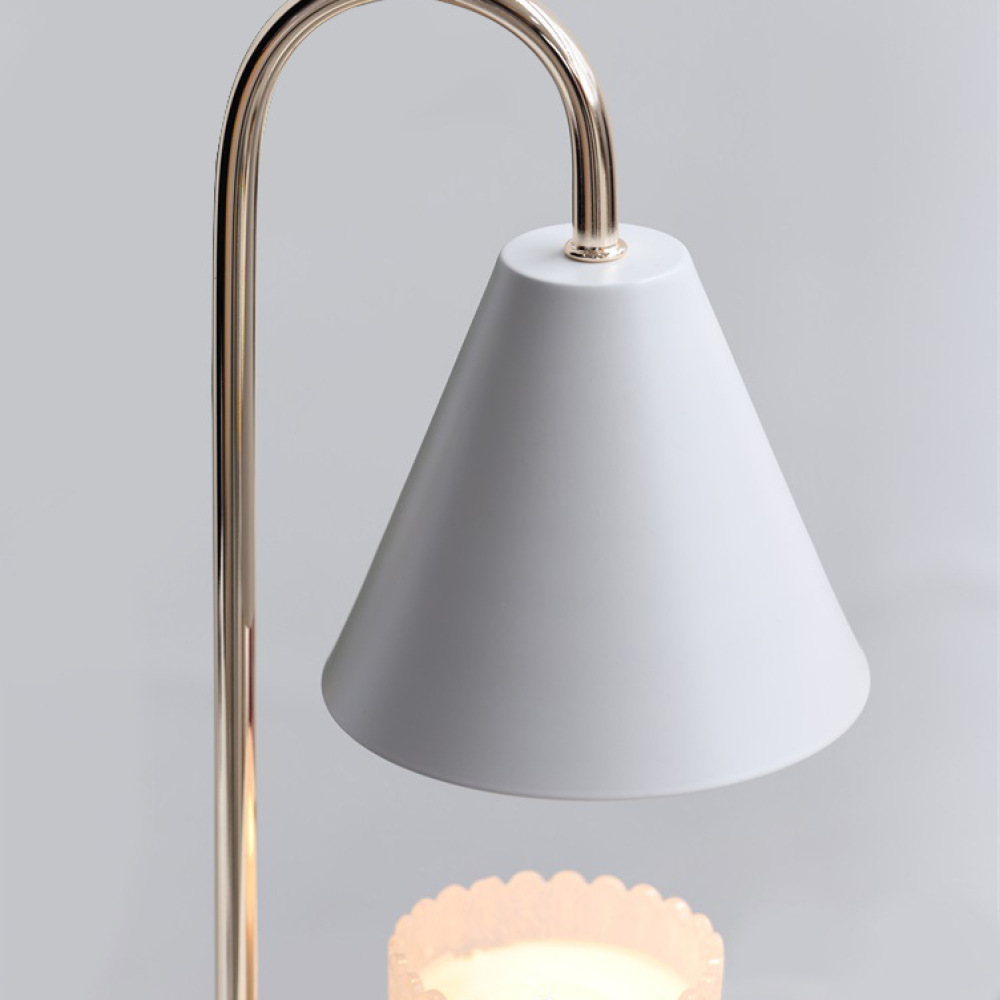 Home Fragrance Lamp - Moderne Kaarsenwarmerlamp Houten Aromalamp Geurlicht Nachtkastlamp
