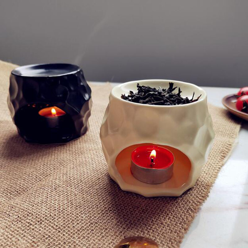 Home Fragrance Lamp - Retro keramische aromatherapiebrander etherische oliebrander kaarshouder