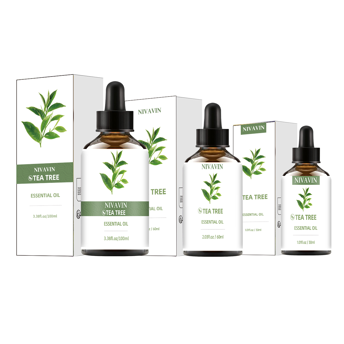Home Fragrance Co - NIVAVIN 30ml/60ml/100ml Tea Tree Olie, natuurlijk