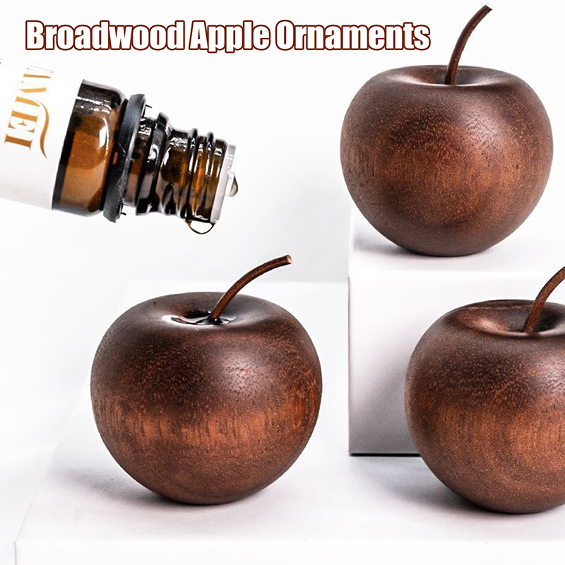 Fragrance Oil Set - 1/3 set houten appelvormige etherische olieverspreider