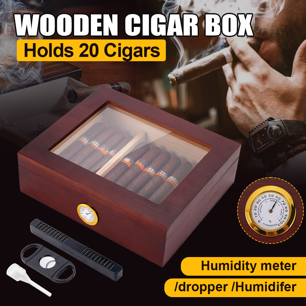 Home Fragrance Maple Walnut - Sigaar Humidor, Cederhout Desktop Humidors Case