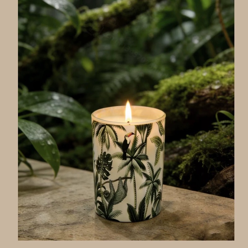 Home Fragrance Gift Box - Glazen pot sojawas geurkaars rookvrije aroma