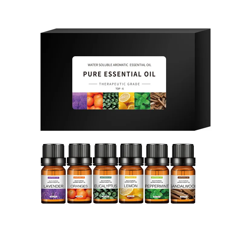 Fragrance Oil Set - Wateroplosbare Kaarsgeuroliën - 6-delige set aromatherapie