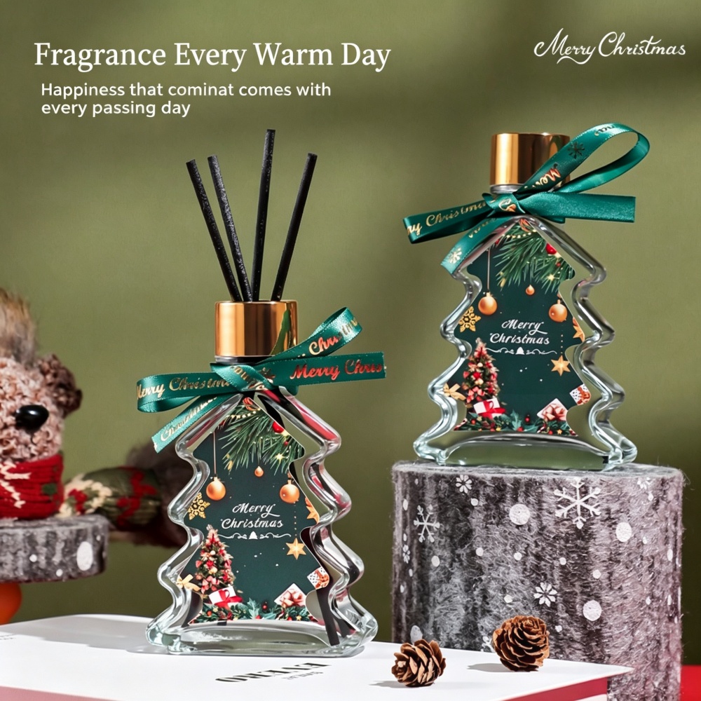 Xmas Home Fragrance - Vlamloze Aromatherapie Essentiële Olie Cadeaubox Kerst