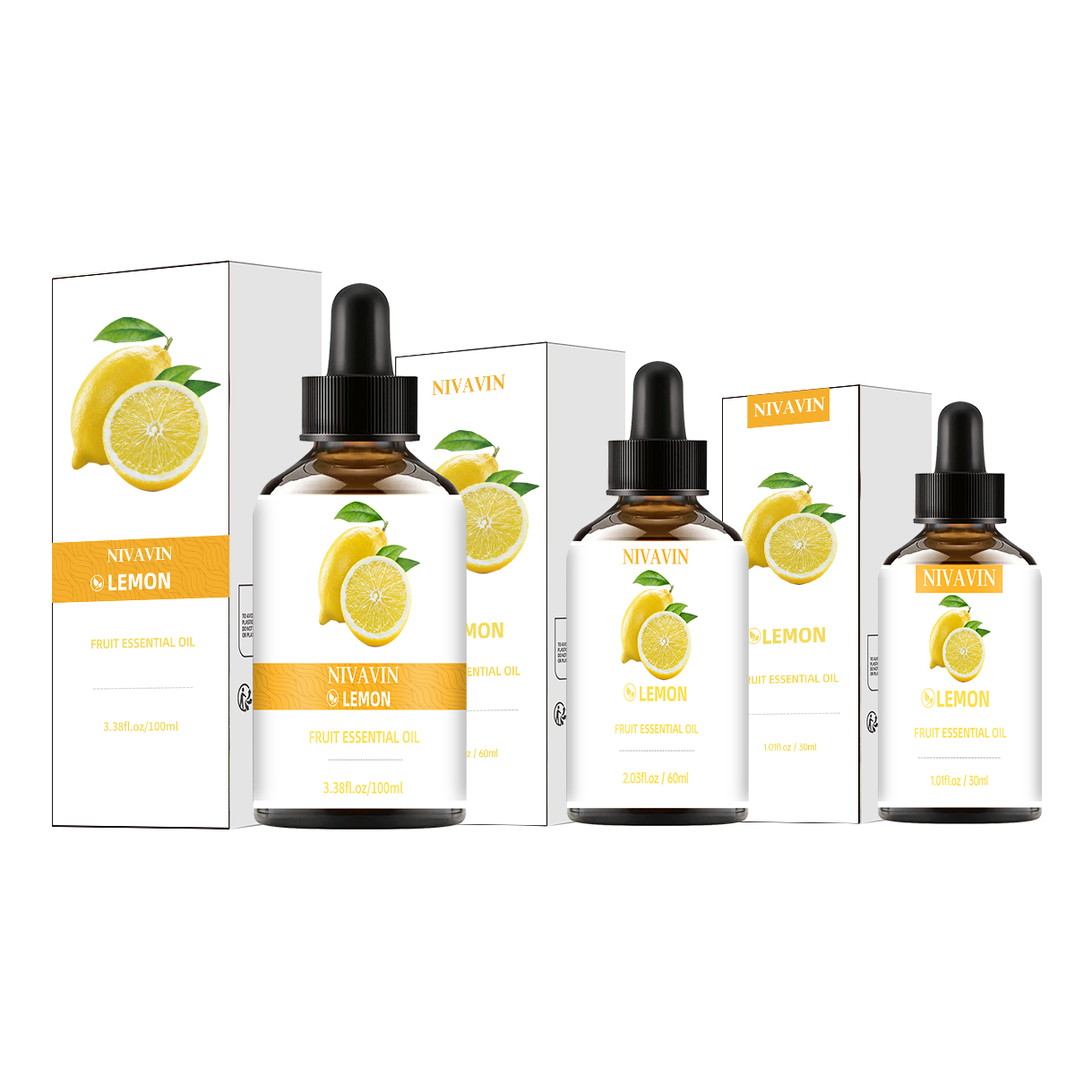 Home Fragrance Co - NIVAVIN 30ml/60ml/100ml citroen etherische olie, rijke