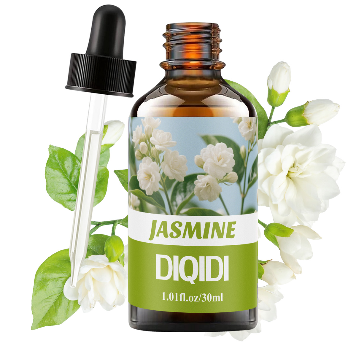 Home Fragrance Co - Essentiële jasmijnolie, langdurige bloemengeur, huidverzorging, bad,