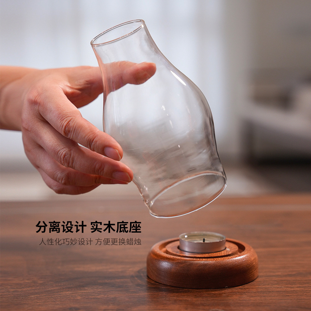 Transparante glazen kaarsenhou - Home Fragrance Lamp recensie en prijs