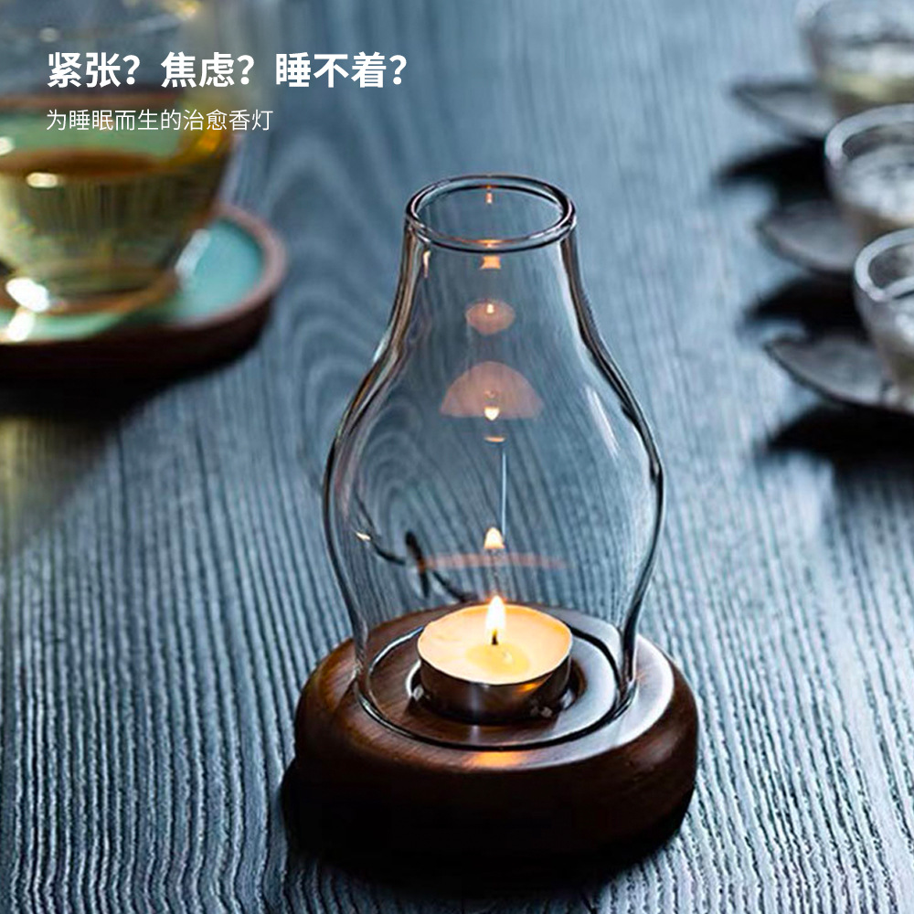 Transparante glazen kaarsenhou - Home Fragrance Lamp recensie en prijs