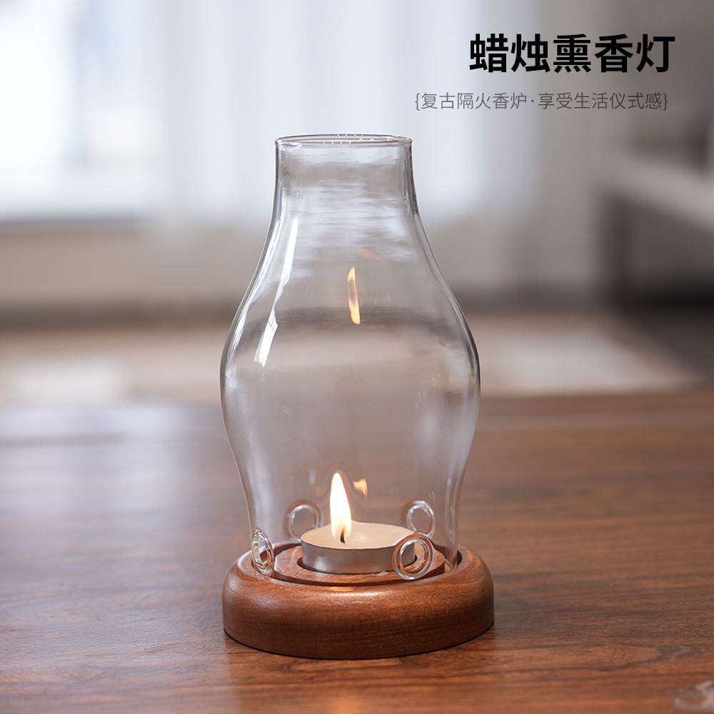 Transparante glazen kaarsenhou - Home Fragrance Lamp recensie en prijs