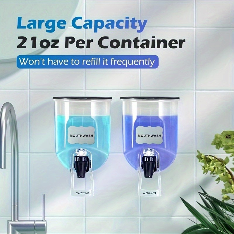 2 STUKS 600 ml mondwaterdispen - Home Fragrance Flowers recensie en prijs