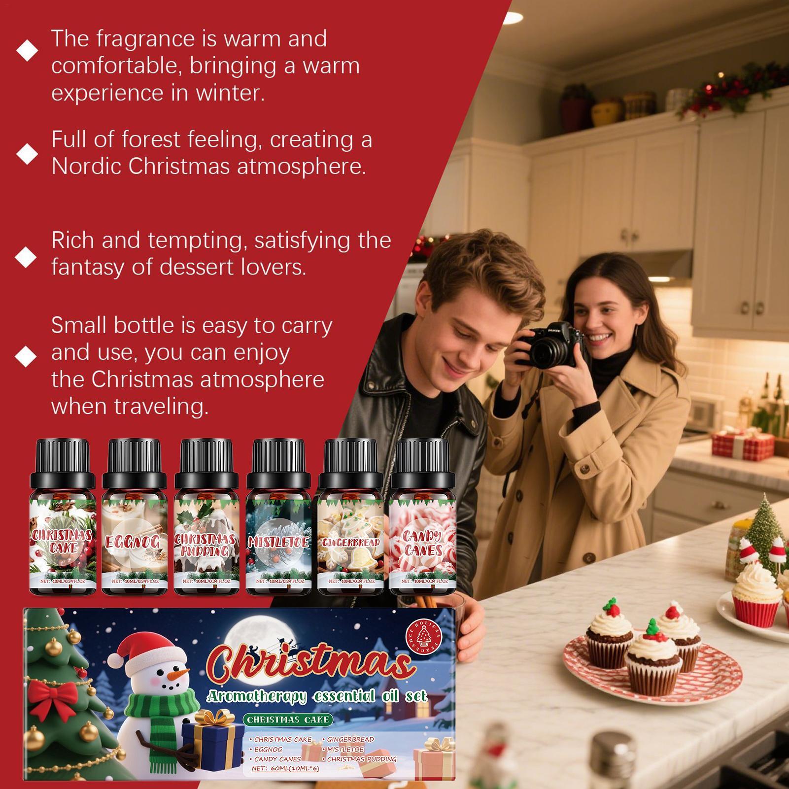 6-delige kerstgeuroliën set vo - Xmas Home Fragrance recensie en prijs