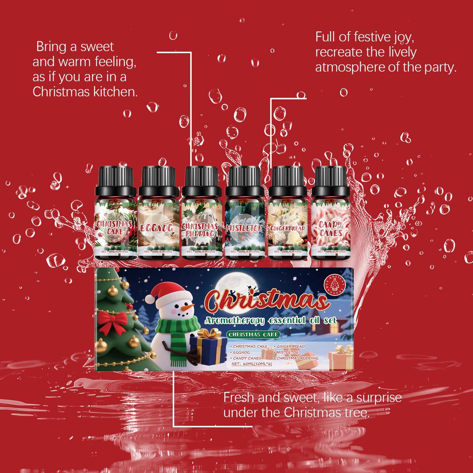 6-delige kerstgeuroliën set vo - Xmas Home Fragrance recensie en prijs