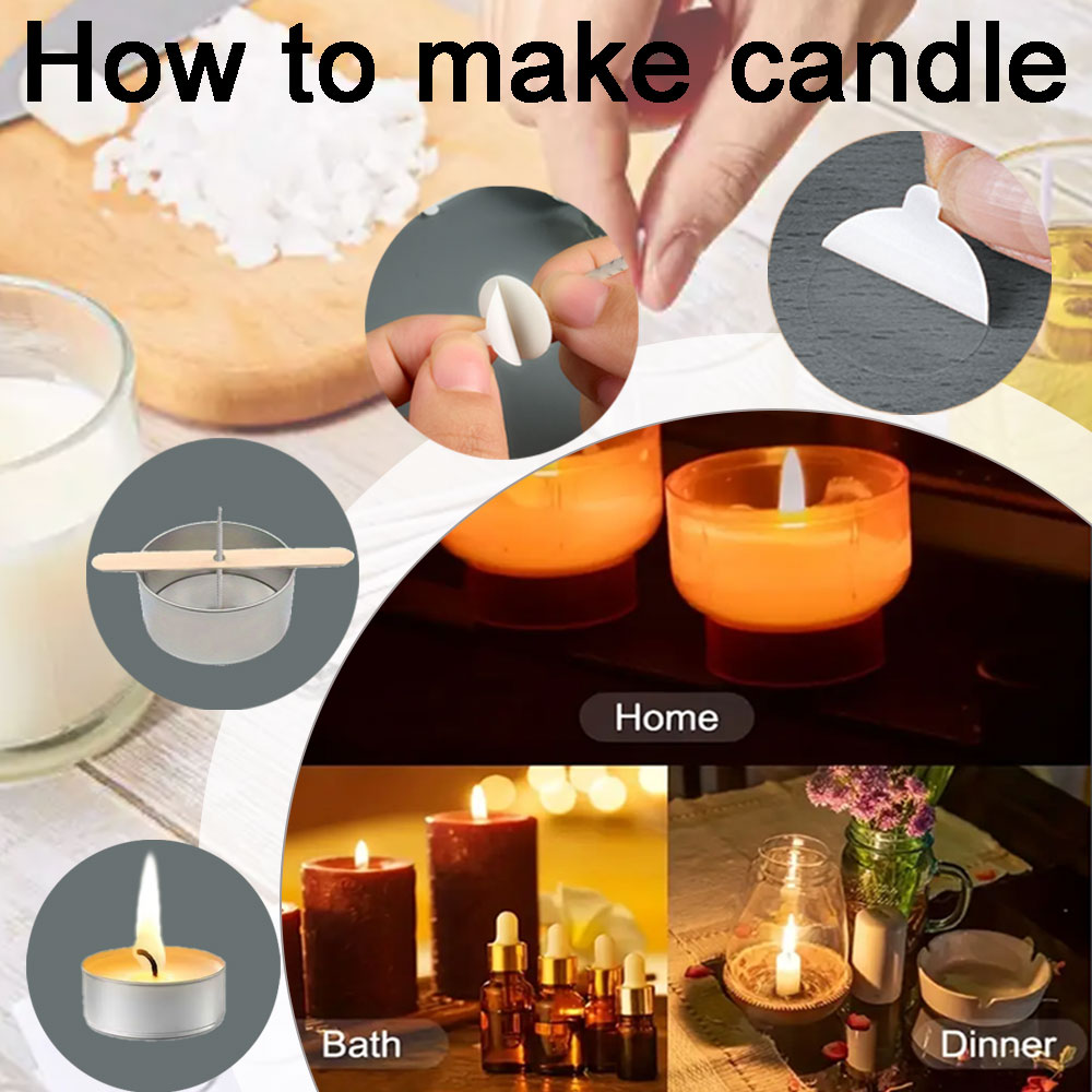 55pcs Bloem Kaars Lont Houten  - Home Fragrance Candles recensie en prijs