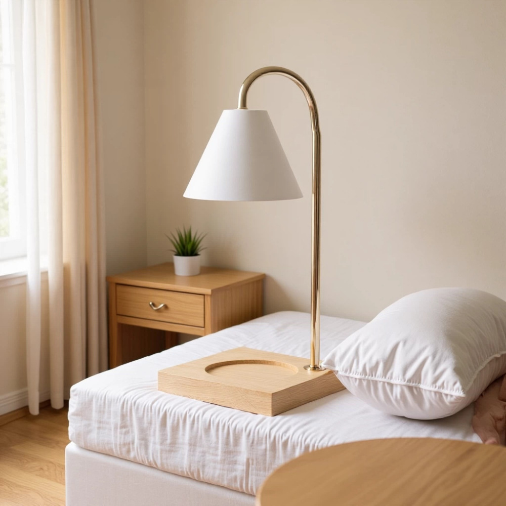 Moderne Kaarsenwarmerlamp Hout - Home Fragrance Lamp recensie en prijs
