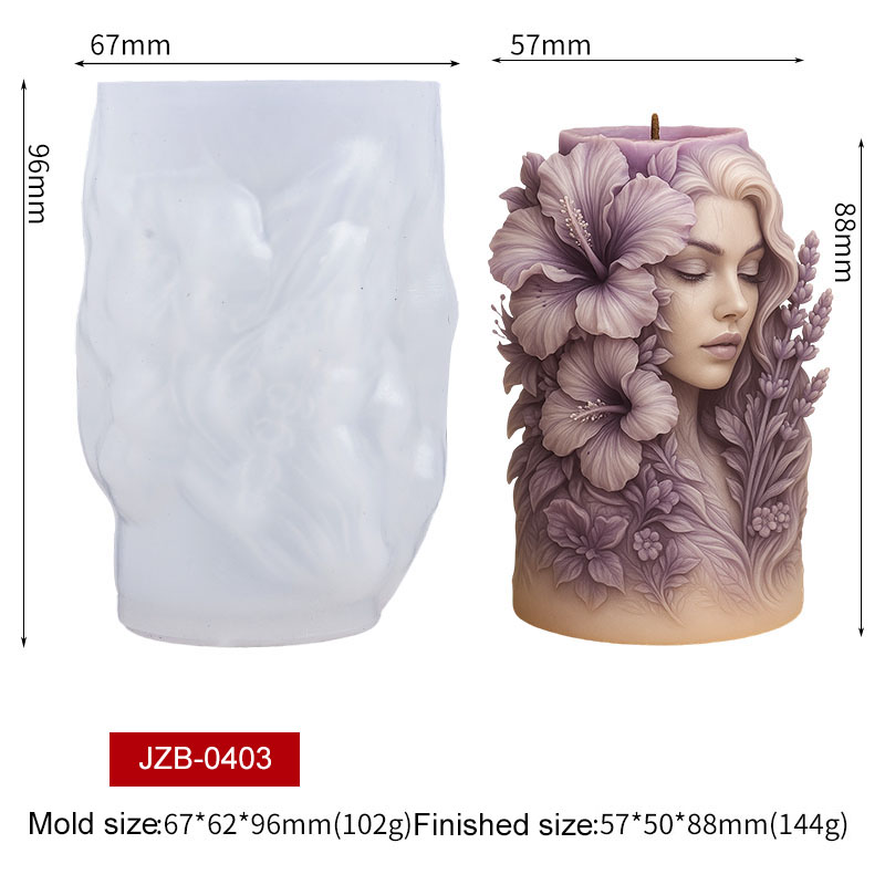 3D Hibiscus Bloem Vrouw Godin  - Home Fragrance Candles recensie en prijs
