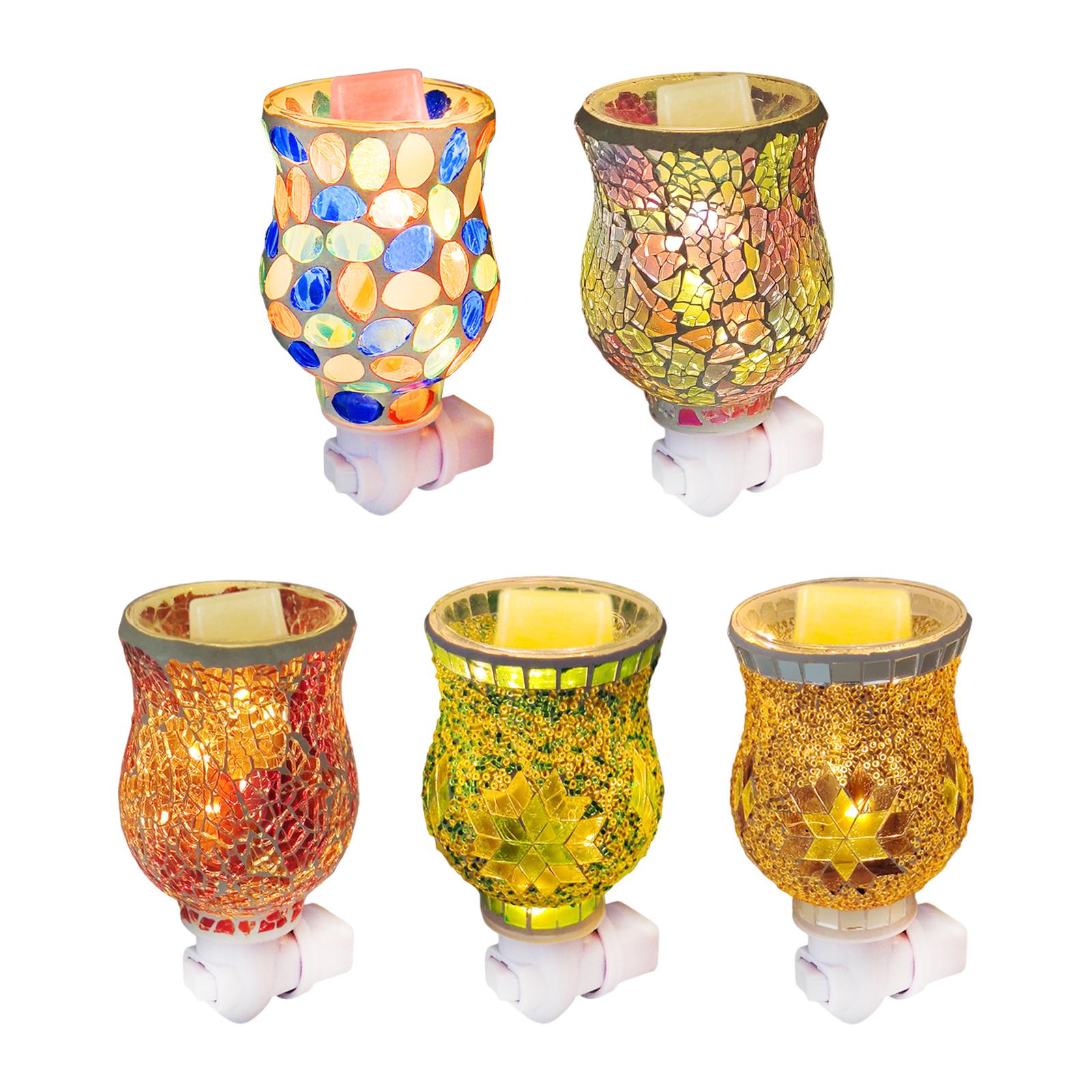 Glazen mozaïek plug-in waxinel - Home Fragrance Candles recensie en prijs